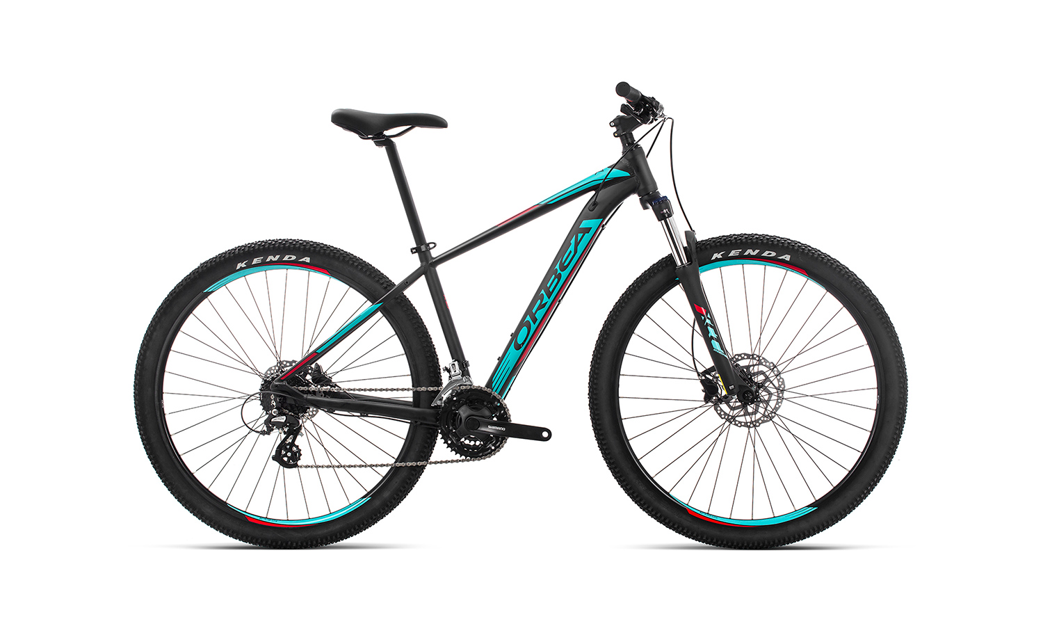 Фотографія Велосипед Orbea MX 27 50 (2019) 2019 Чорно-блакитний 